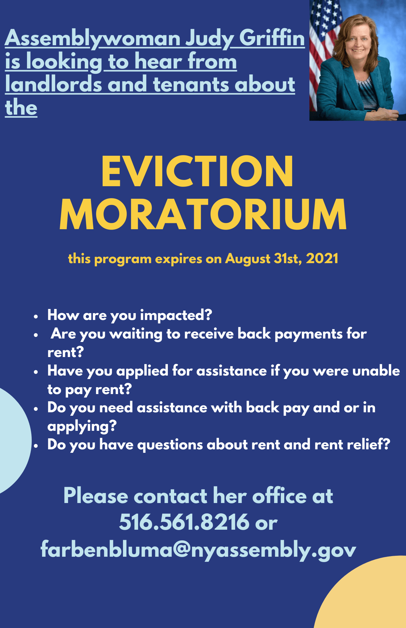 Eviction Moratorium Flyer 8.27.2021